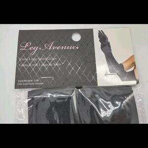 Leg Avenue Black Extra Long Satin Gloves Formal Lingerie Costume One Size